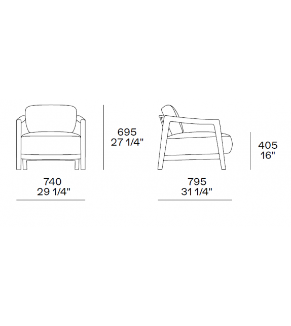 Ponte Poliform Armchair