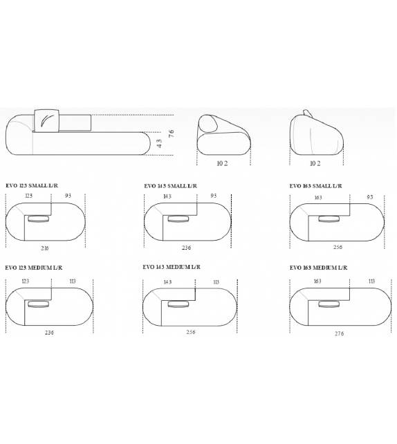 Sofa Evolis Gallotti&Radice