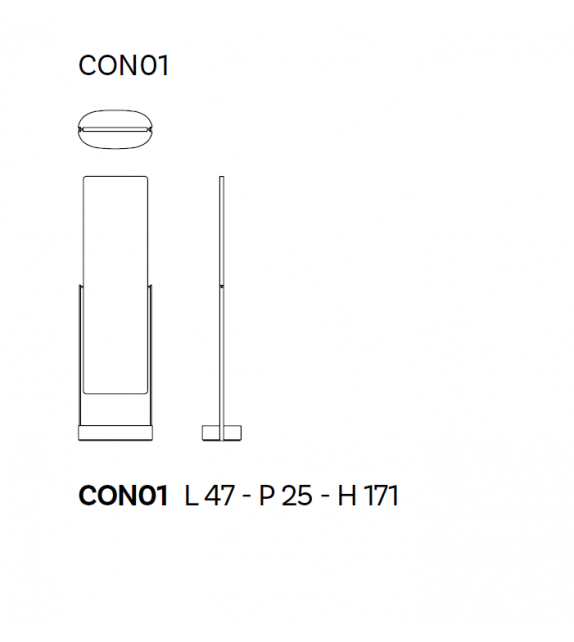 Contro Peso Miroir Glas Italia