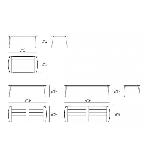 Henry Outdoor Poliform Mesa
