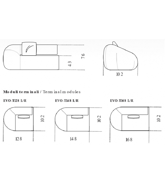 Sofa Evolis Next Gallotti&Radice