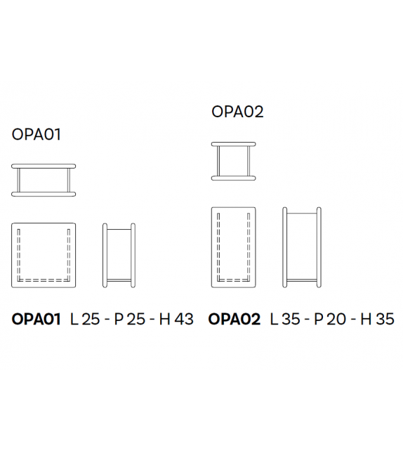 Opalia Vaso Glas Italia