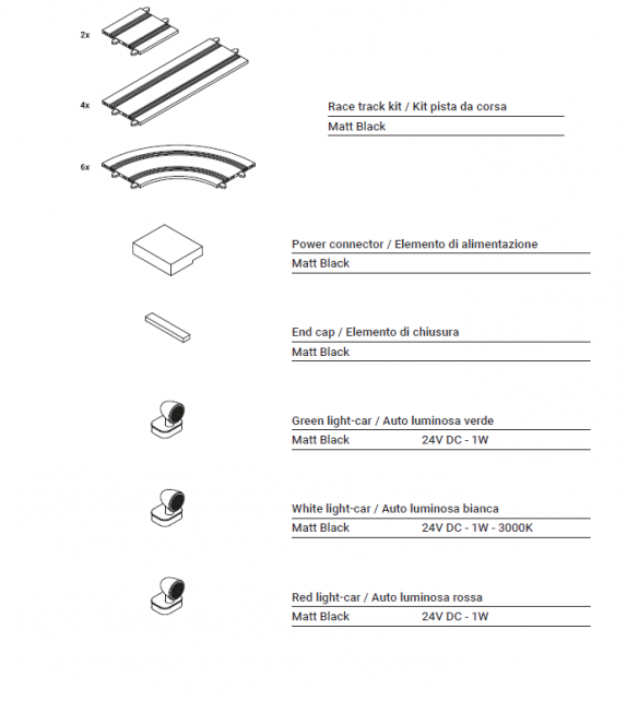 Race Of Lights Davide Groppi Lámpara de Pared
