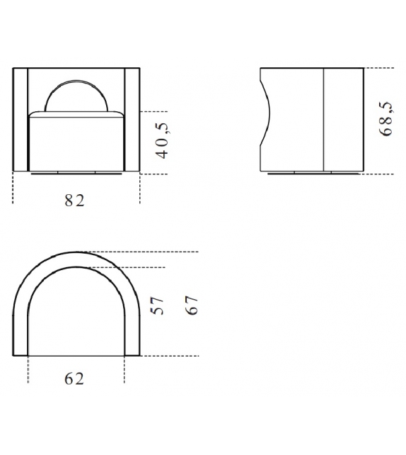 H20 Lounge Gallotti&Radice Butaca