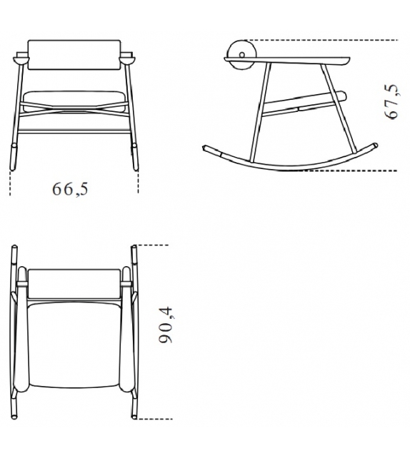 Loulou Rock Gallotti&Radice Rocking Chair