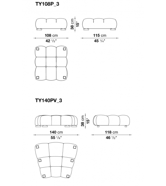 Tufty-Time 20 Pouf B&B Italia