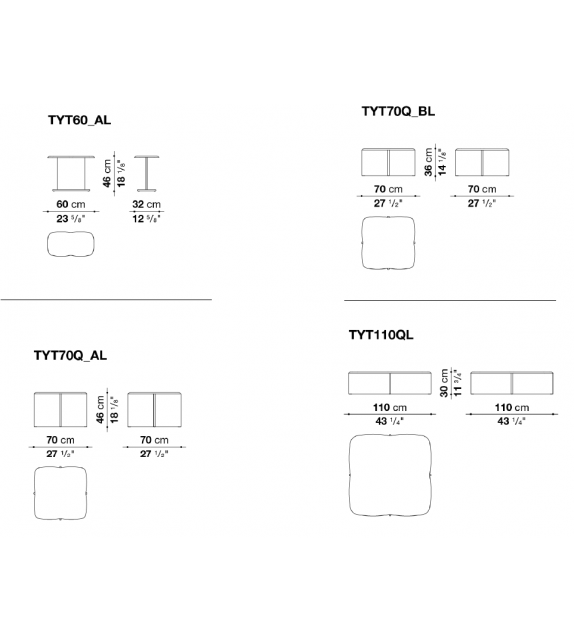 Tufty-Time 20 B&B Italia Side Table