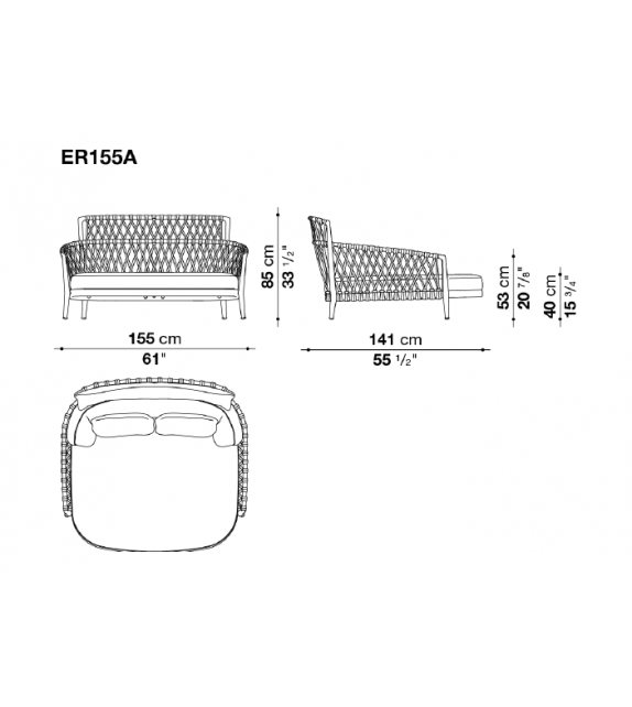 B&B Italia Outdoor Daybed Erica