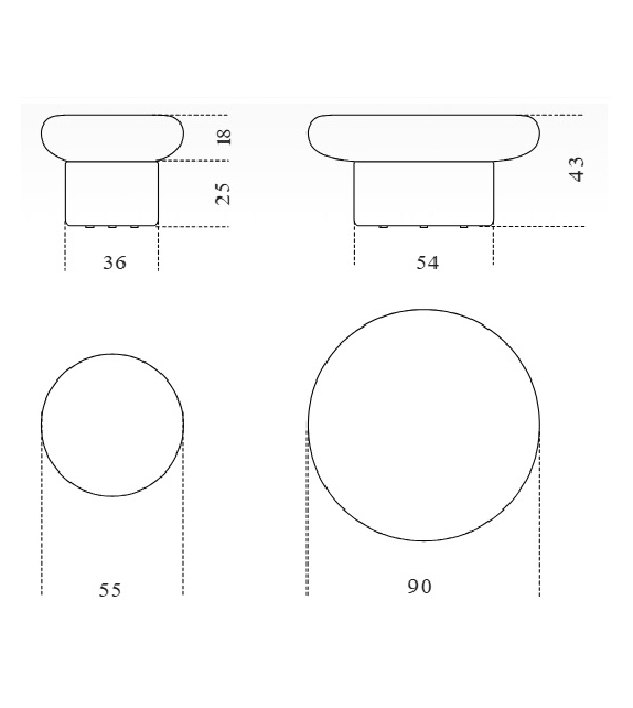Nala Gallotti&Radice Pouf