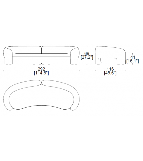 Sofa Dudet Bold Cassina
