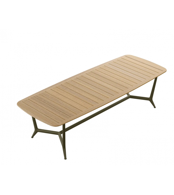 Erica B&B Italia Outdoor Table avec Plateau en Teack