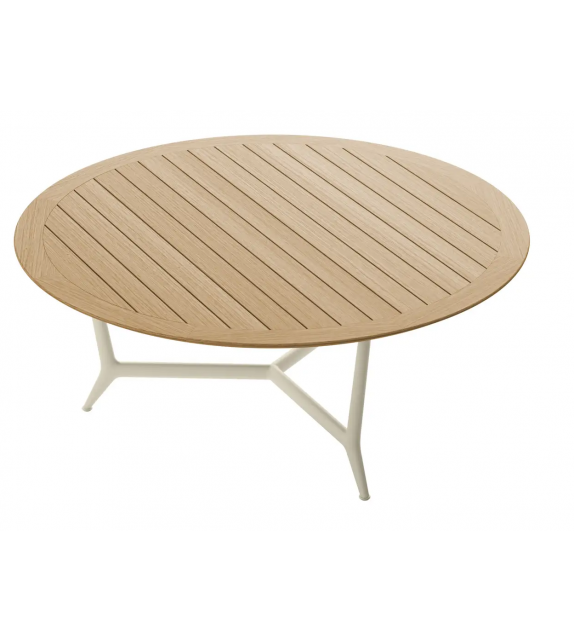 Erica B&B Italia Outdoor Table with Teak Top