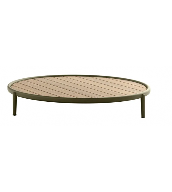 Erica B&B Italia Outdoor Coffee Table with Teak Top