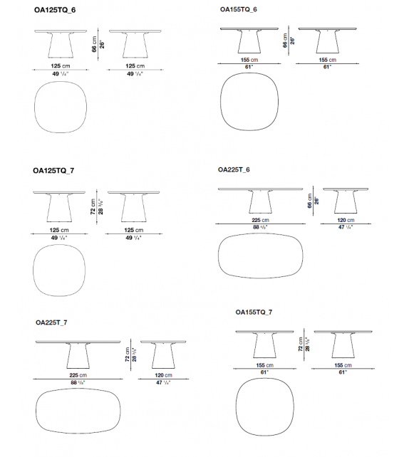 Allure O' B&B Italia Outdoor Table