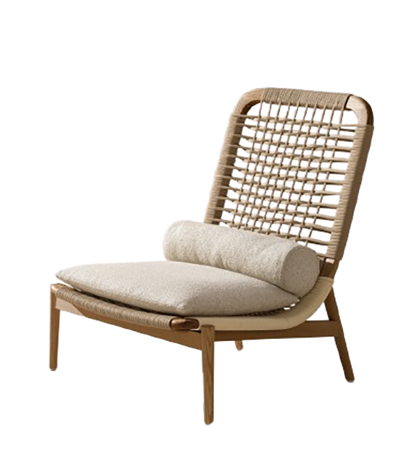 Eben Outdoor Désirée Poltrona con Cuscino a Rullo