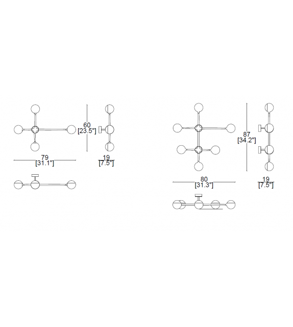 Dot Pattern Light Cassina Wandleuchte