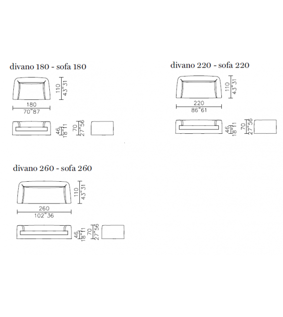 Roger Ghost Meridiani Canapé