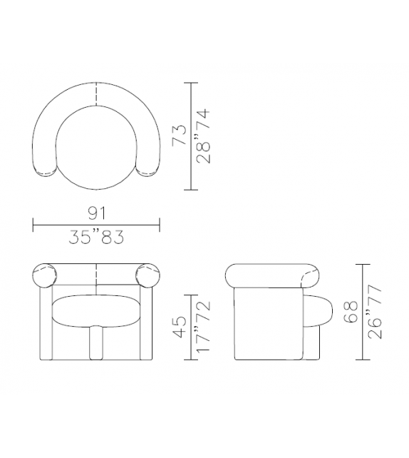 Jeanette Meridiani Fauteuil