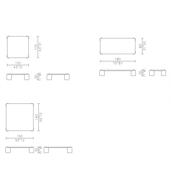 Frank Meridiani Table Basse