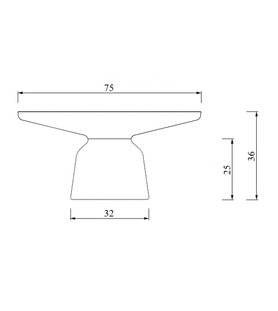 Bell Silver ClassiCon Coffee Table