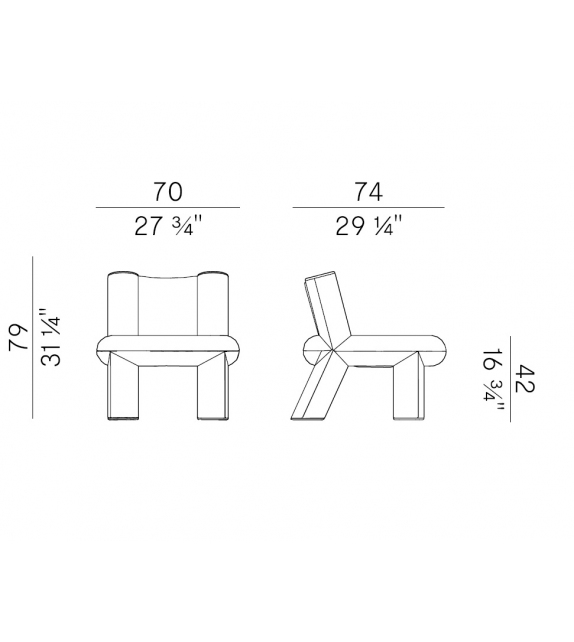 Softy Armchair Potocco