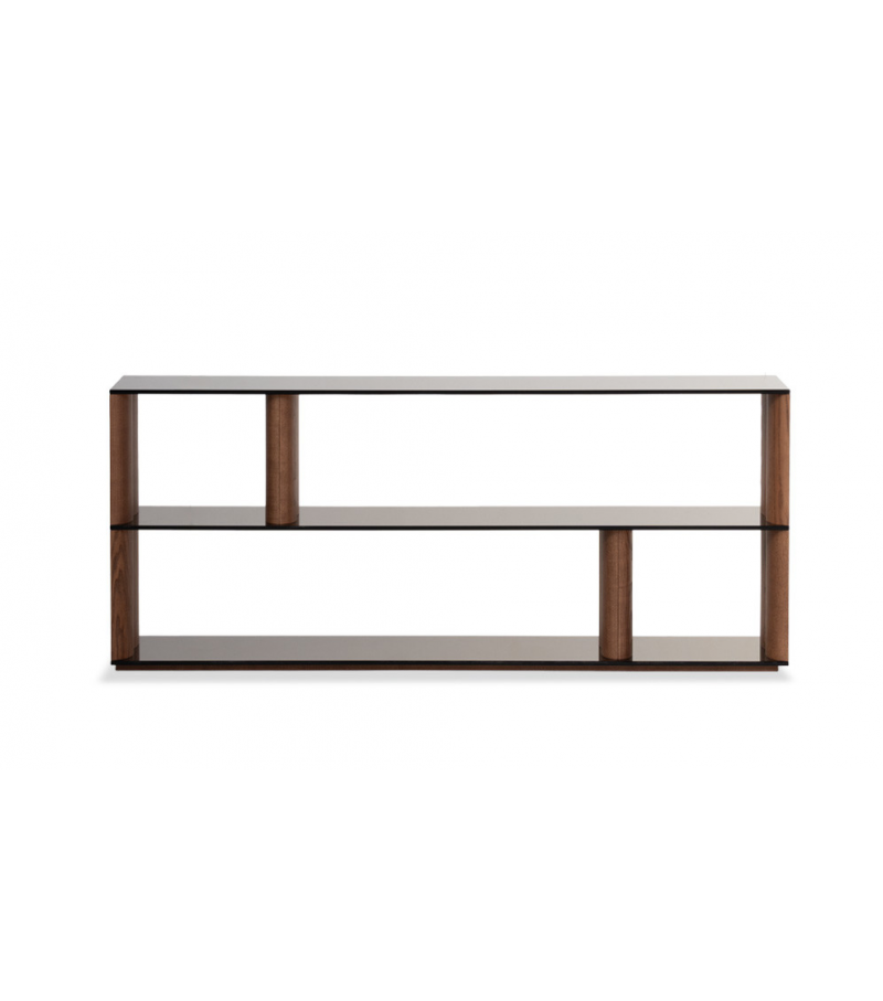 Pages Bookshelf With Glass Top Potocco