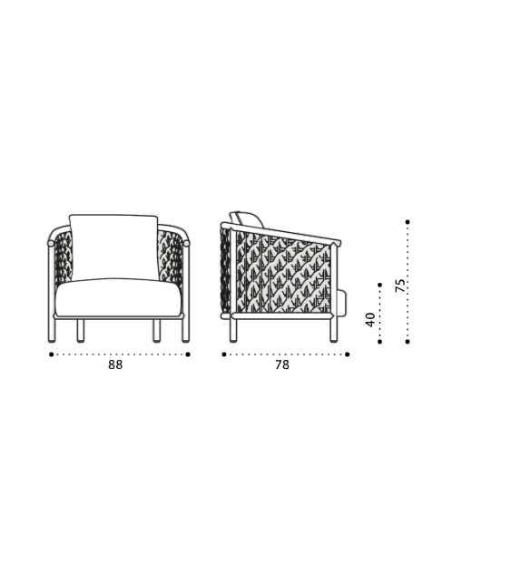 Patio Ethimo Fauteuil