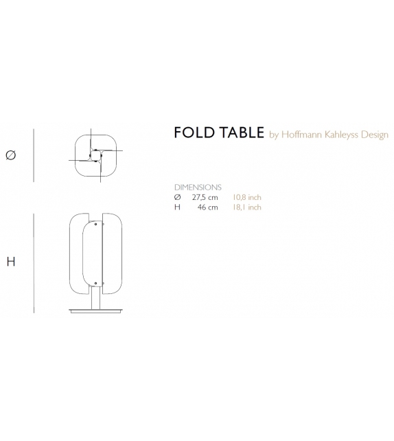 Fold Quasar Lampe de Table