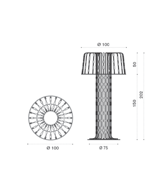 Lustra Ethimo Floor Lamp