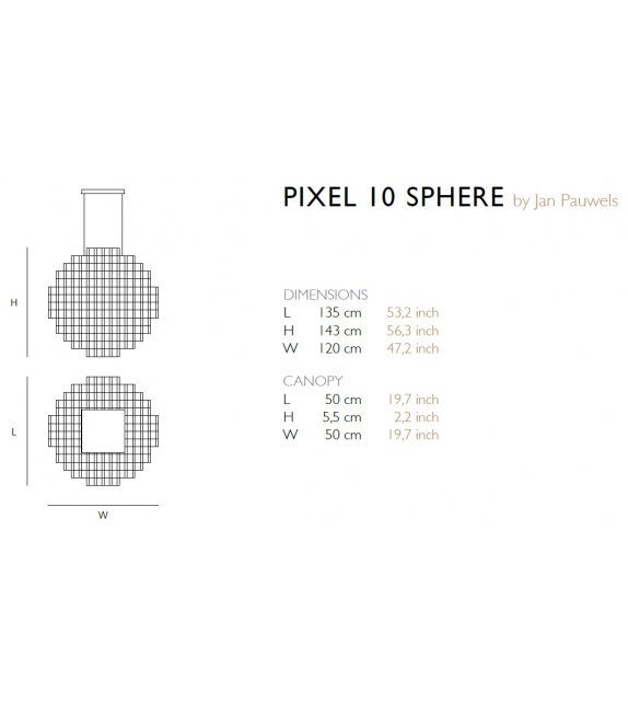 Pixel 10 Quasar Pendant Lamp