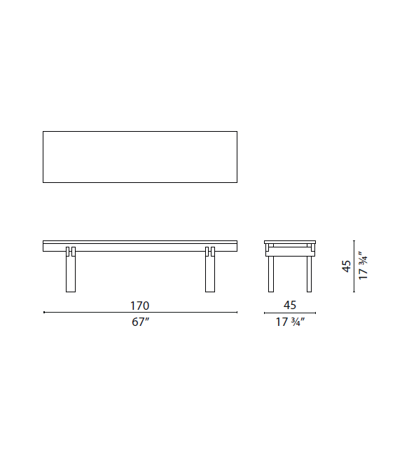 Mathare Cappellini Bench
