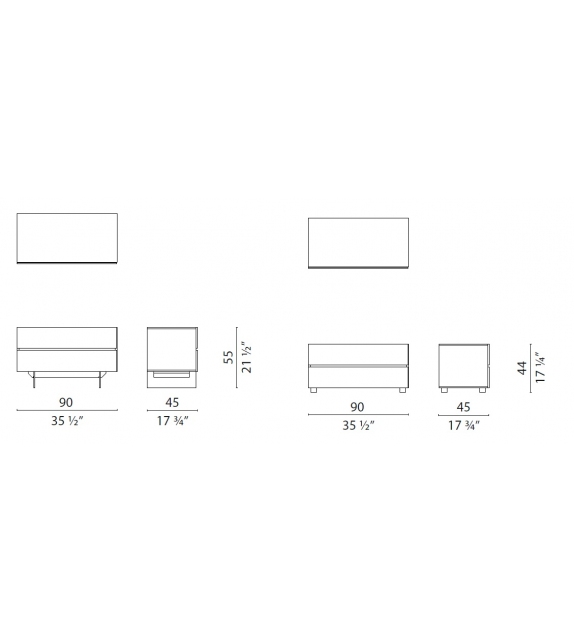 Uni Notte Cappellini Nachttisch