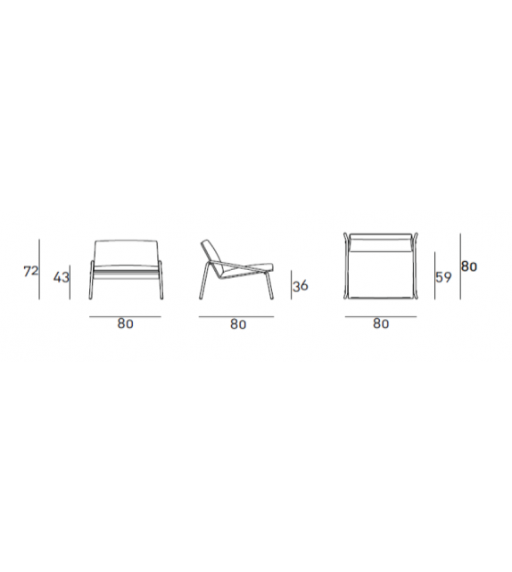 Fillet Living Divani Armchair