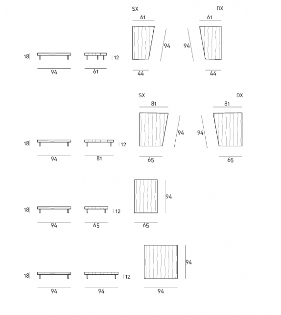 Echoo Living Divani Tavolino