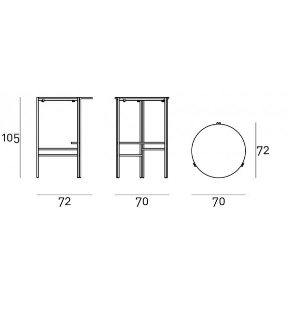 Etoile Living Divani Table de Bar