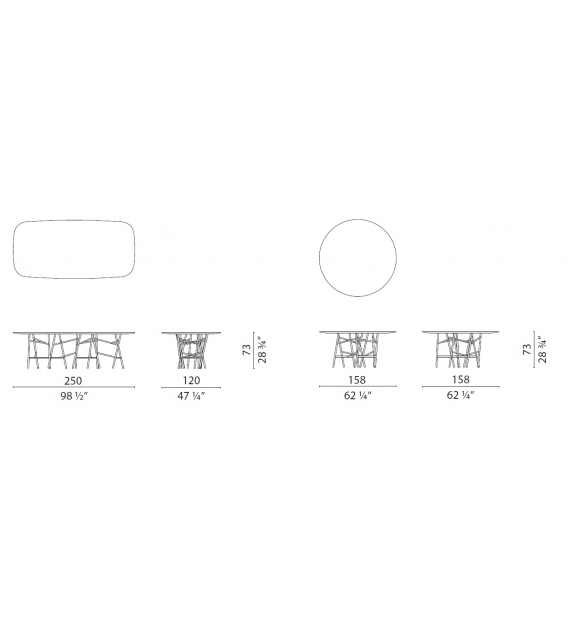 Millepiedi Cappellini Table