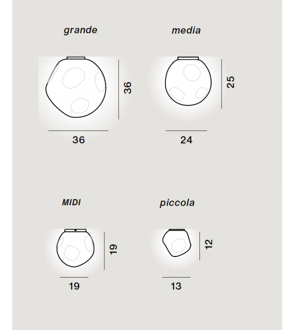Hoba Lampada da Soffitto Foscarini