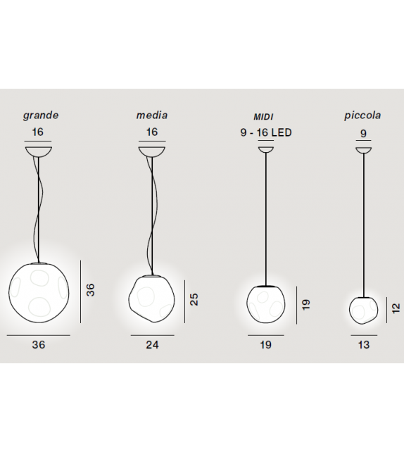 Hoba Pendant Lamp Foscarini