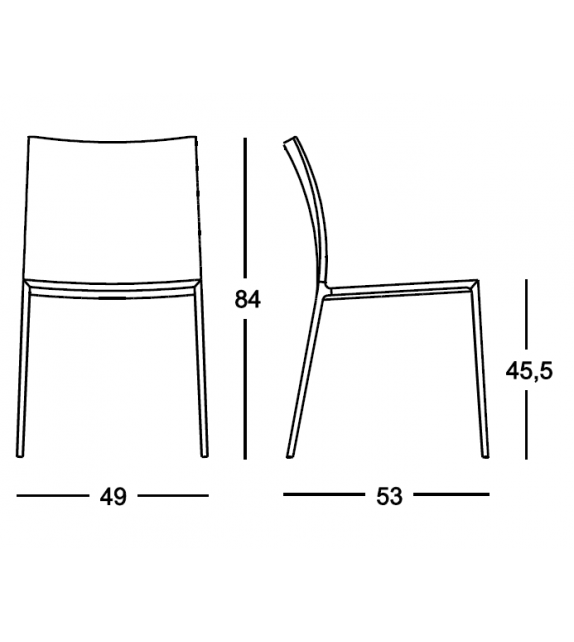 Prêt pour l'expédition - 2087 Lia Zanotta Chaise
