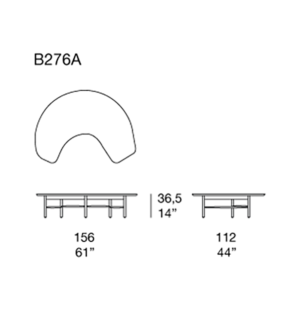 Half Moon Paola Lenti Coffee Table