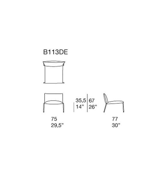 Mae Paola Lenti Fauteuil