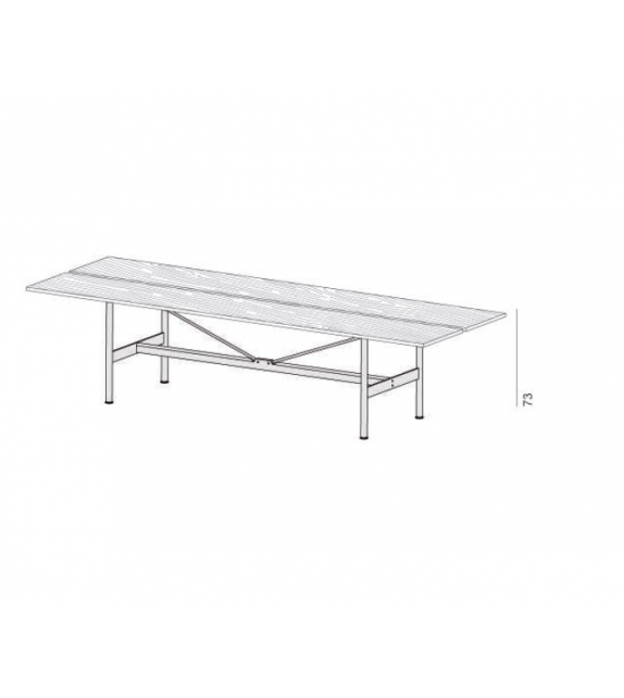 Zinco Desalto Mesa Tapa De Madera