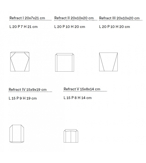 Vase Refract Tacchini