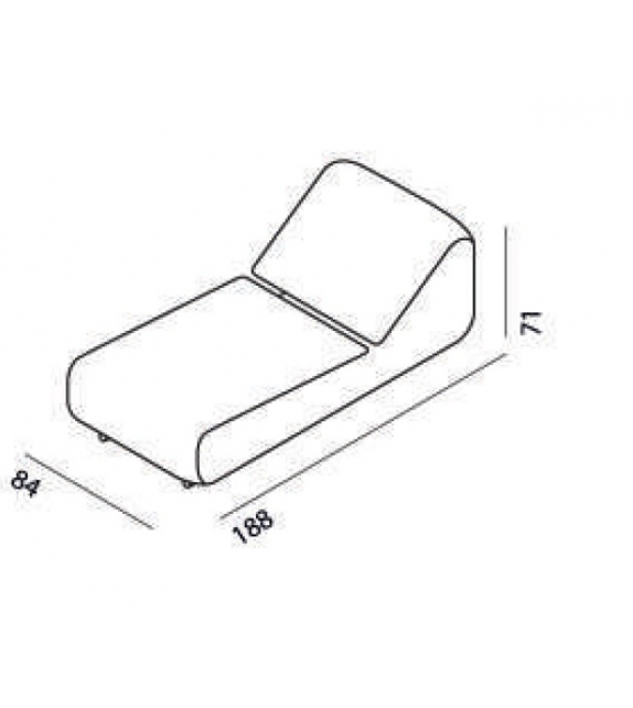 Desalto Chaise Longue Clip