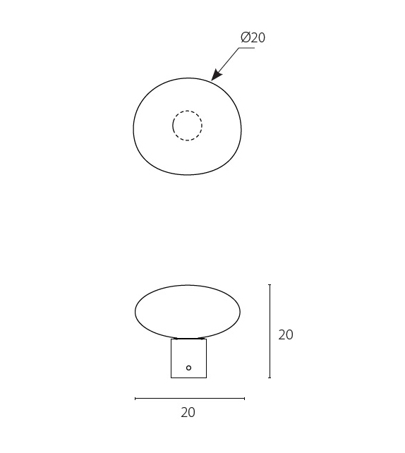 Nubola - T Low Riflessi Lampada da Tavolo