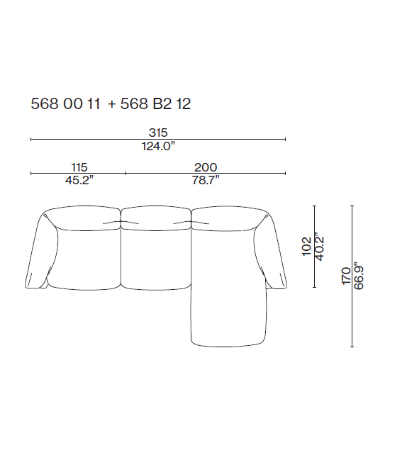 Cassina Moncloud Sofa