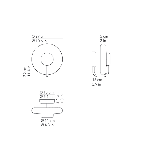 Tratto Kundalini Wall Lamp