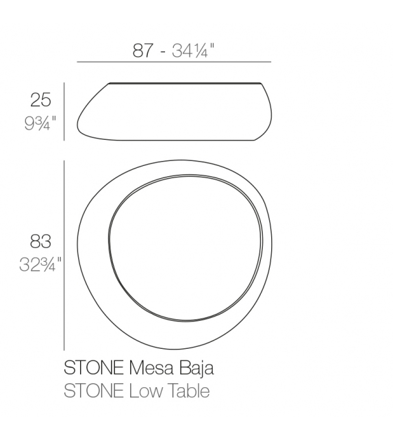 Stone Tavolino Vondom