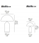 Pronta consegna - Atollo Oluce Lampada Da Tavolo