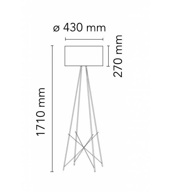 Ray F2 Flos Lampadaire
